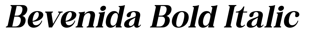Bevenida Bold Italic